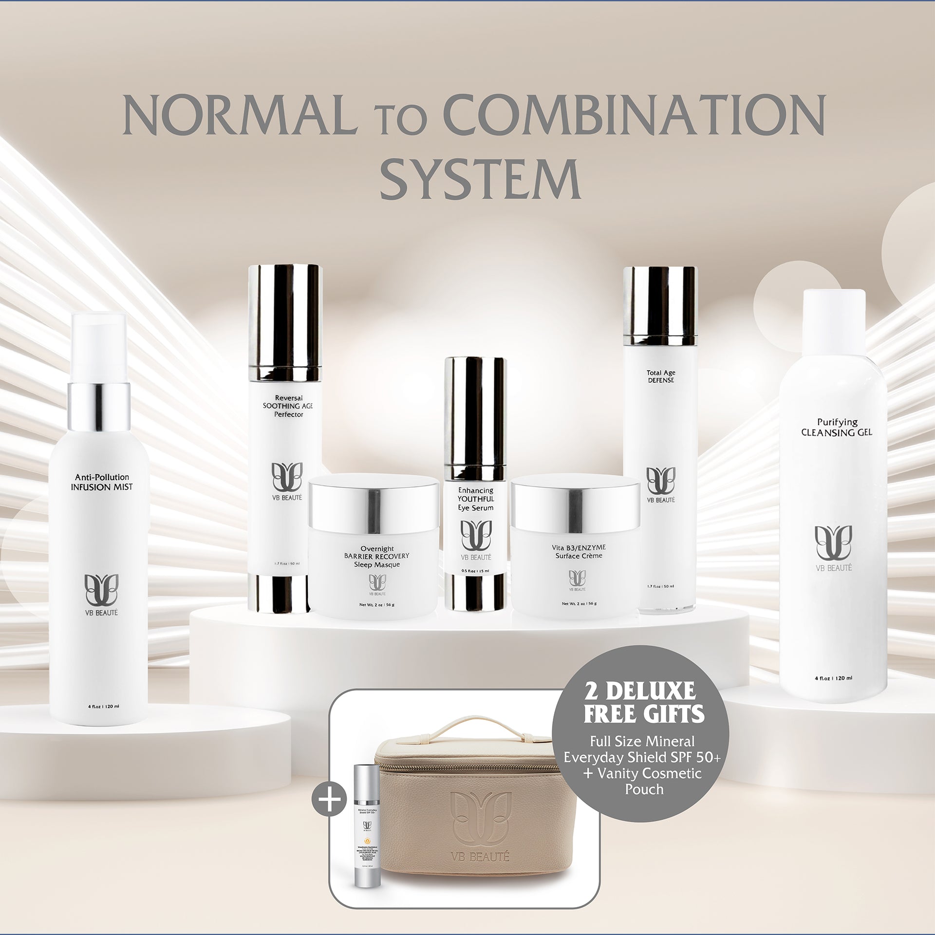 Skin Normal to Combination System + 2 Deluxe Free Gifts (LIMITED TIME OFFER!)