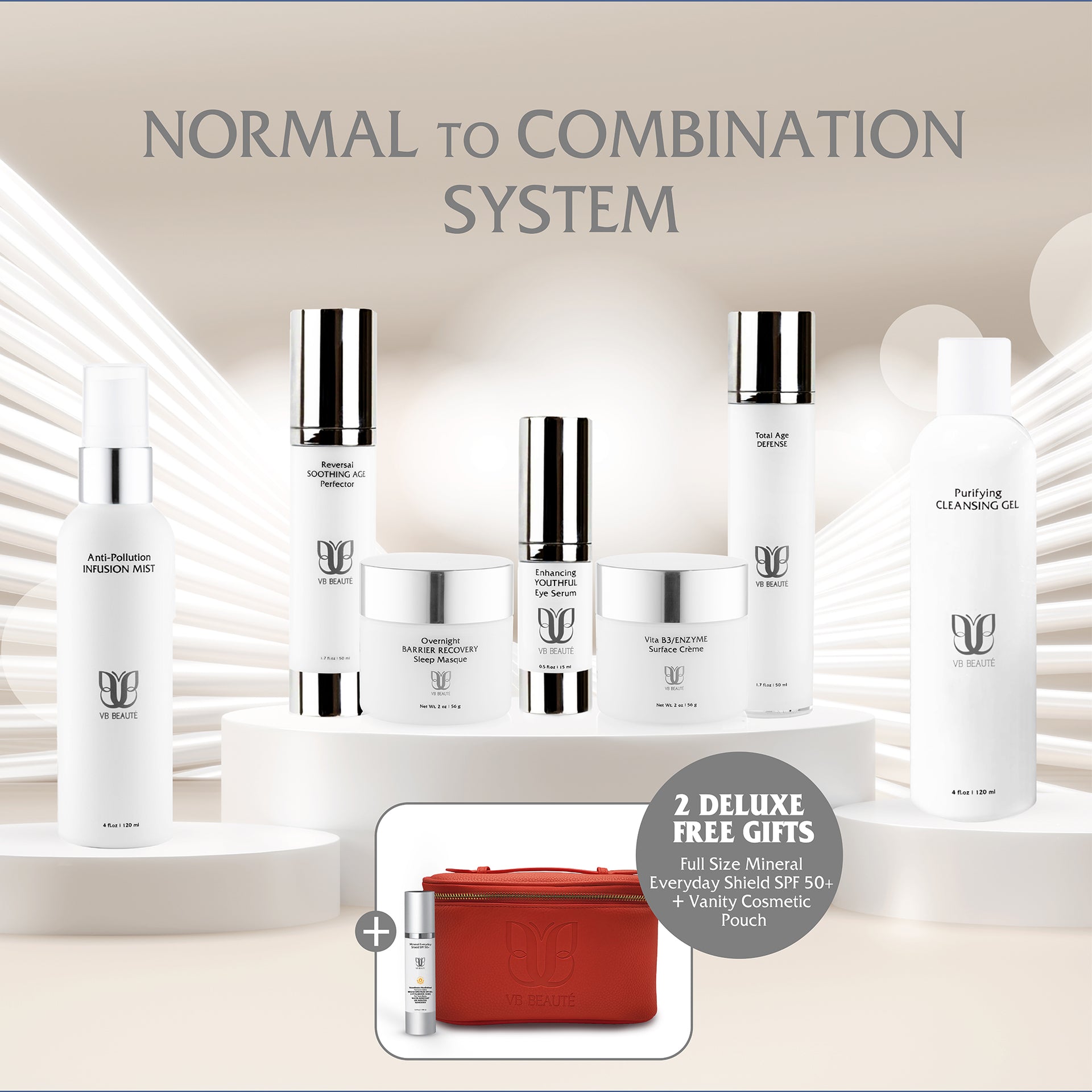 Skin Normal to Combination System + 2 Deluxe Free Gifts (LIMITED TIME OFFER!)